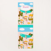Tapis De Yoga Plage Life Beach Party Tiki Dessin illustratif (Dos)