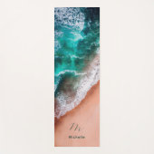 Tapis De Yoga Plage océanique bleu Monogram Yoga Mat (Devant)