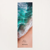 Tapis De Yoga Plage océanique bleu Monogram Yoga Mat (Dos)