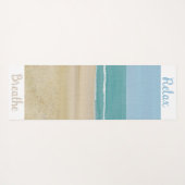 Tapis De Yoga Plage Sable Océan Ciel Yoga Mats (Dos (Horizontal))