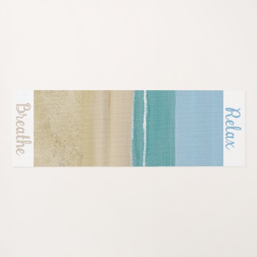 Tapis De Yoga Plage Sable Océan Ciel Yoga Mats (Dos (Horizontal))