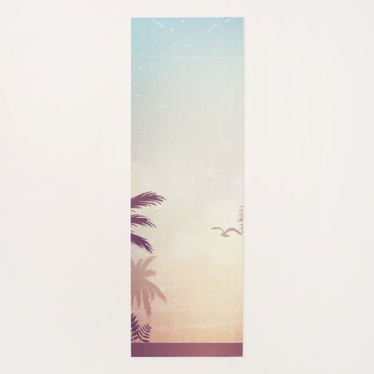 Tapis De Yoga Plage Tropical Palms (Dos)