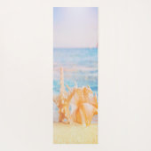Tapis De Yoga Plage tropicale adorable, Sable, Etoile, Coquillag (Dos)