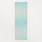 Tapis De Yoga Plage tropicale Monogramme élégant Palmier (Dos)