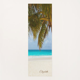 Tapis De Yoga Plage tropicale, Palm Personnalisé