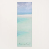 Tapis De Yoga Plage tropicale personnalisée (Dos)