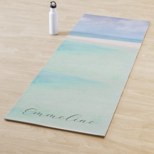 Tapis De Yoga Plage tropicale personnalisée (En situation)