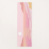 Tapis De Yoga Plage tropicale rose et Terracotta (Devant)