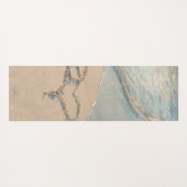 Tapis De Yoga Plage tropicale, Sable, Coeur Personnalisé (Dos (Horizontal))