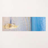 Tapis De Yoga Plage tropicale, Sable, Coquillage - Personnalisé (Devant (Horizontal))