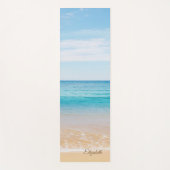 Tapis De Yoga Plage tropicale, sable - Personnalisé (Devant)