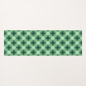 Tapis De Yoga Plaid vert (Dos (Horizontal))