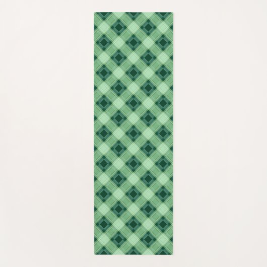 Tapis De Yoga Plaid vert (Devant)