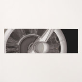 Tapis De Yoga Plan rapproché de propulseur d'avion (Devant (Horizontal))