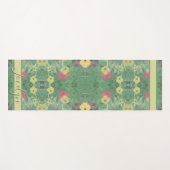 Tapis De Yoga Plancher Floral Yoga Mat (Devant (Horizontal))