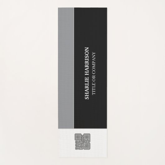 Tapis De Yoga Planificateur avec code QR (Devant)