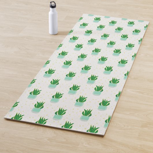 Tapis De Yoga Plante de serpent Sansevieria Pot Imprimer (En situation)