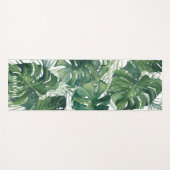 Tapis De Yoga Plantes de la jungle tropicale Feuille (Devant (Horizontal))