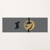 Tapis de yoga pleine lune hantée (Dos (Horizontal))