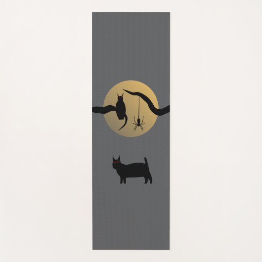 Tapis de yoga pleine lune hantée (Devant)