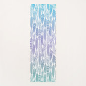 Tapis De Yoga Plumes de Boho (Devant)