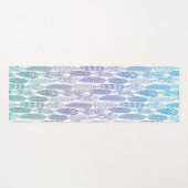 Tapis De Yoga Plumes de Boho (Devant (Horizontal))