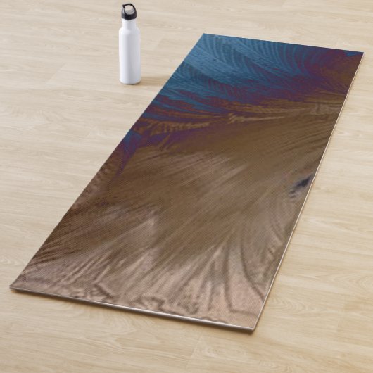 Tapis De Yoga Plumes d'or (En situation)