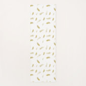 Tapis De Yoga Plumes Dorées (Devant)