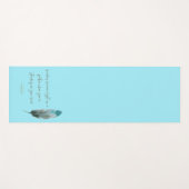 Tapis De Yoga Plumes et flèches de saumons (Devant (Horizontal))