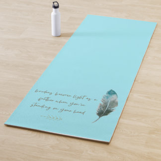 Tapis De Yoga Plumes et flèches de saumons