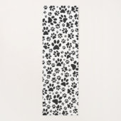 Tapis De Yoga Poches de chien noir et blanc Poka Dot (Dos)