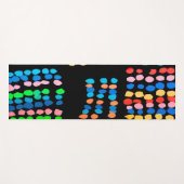 Tapis De Yoga Points colorés (Devant (Horizontal))