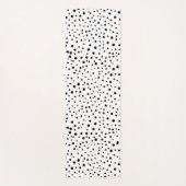 Tapis De Yoga Points dalmatiens, Points dalmatiens, Noir et Blan (Devant)