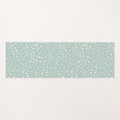 Tapis De Yoga Points Dalmatiens verts, Points Dalmatiens, Pots D (Devant (Horizontal))