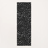 Tapis De Yoga Points dalmatiens, Zones dalmatiennes, Noir et Bla (Devant)