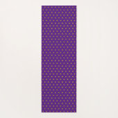 Tapis De Yoga Points dorés élégants sur pourpre royal (Dos)
