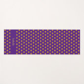 Tapis De Yoga Points dorés élégants sur pourpre royal (Devant (Horizontal))
