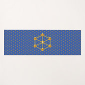 Tapis De Yoga Points Gold Élégants (Devant (Horizontal))