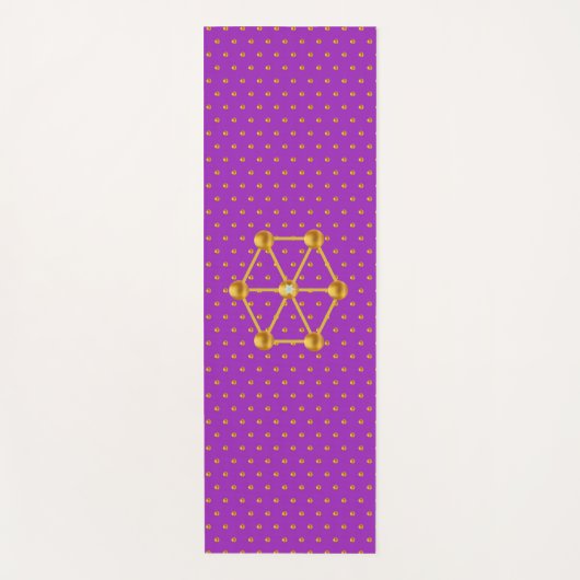 Tapis De Yoga Points Gold Élégants (Devant)