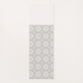 Tapis De Yoga Points Gris Peach Rose Monogram Yoga Mat (Dos)