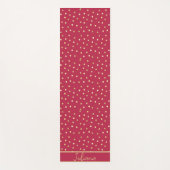 Tapis De Yoga Points Magenta & Gold Confetti tendance Personnali (Devant)