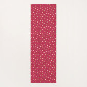 Tapis De Yoga Points Magenta & Gold Confetti tendance Personnali (Dos)