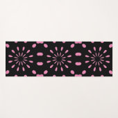 Tapis De Yoga Points noirs et bleus (Devant (Horizontal))
