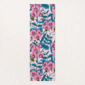 Tapis De Yoga Pois doux et bourdons, rose et bleu (Dos)
