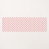 Tapis De Yoga Pois rouges (Devant (Horizontal))