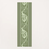 Tapis De Yoga Poisson à nouer celtique en vert (Devant)