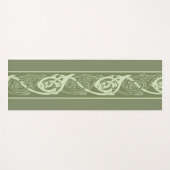 Tapis De Yoga Poisson à nouer celtique en vert (Devant (Horizontal))