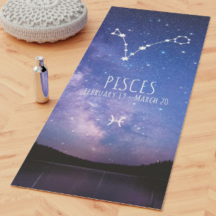 Tapis De Yoga Poissons Astrologie zodiaque personnalisée Yoga
