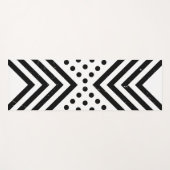Tapis De Yoga Polka Abstraite (Devant (Horizontal))