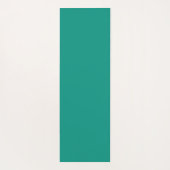 Tapis De Yoga Polka bleu turquoise et blanche mignonne Monogramm (Dos)